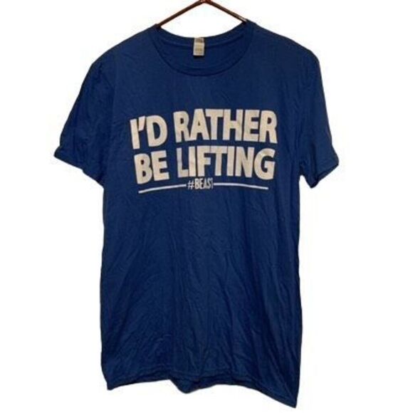 I’d Rather Be Lifting #Beast Size Medium T-Shirt - Picture 1 of 4